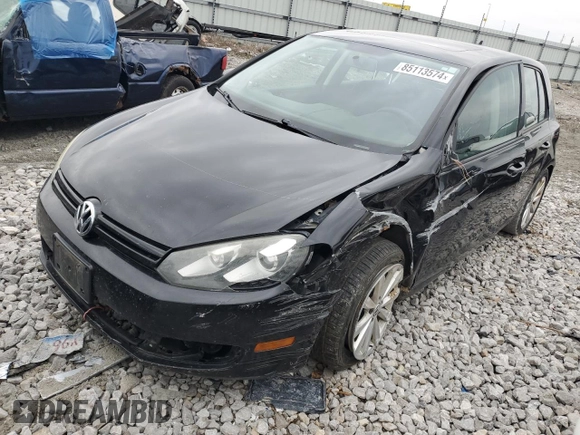 2012 Volkswagen Golf TDI z VIN WVWDM7AJ4CW350268, wystawiony jako Copart lot #85113574 z przebiegiem 184 847 mil mil oraz Szkoda całkowita • Salvage title. Historia ofert i sprzedaży dostępna na DreamBid. Obrazek 1.