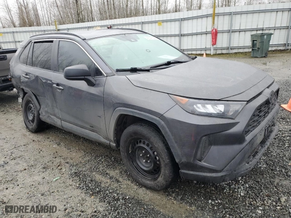 2019 Toyota RAV4 LE with VIN 2T3F1RFV9KW044589, listed as a Copart auction lot 45547645 with 87,569 mi miles and Salvage Title. Bid and sale history available at carsss.com. Image 4.