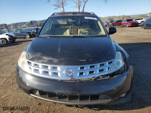 2004 Nissan Murano SL with VIN JN8AZ08T34W200323, listed as a Copart auction lot 44267985 with 100,390 mi miles and Salvage Title. Bid and sale history available at carsss.com. Image 5.
