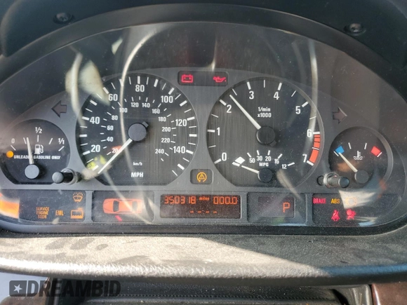 2002 BMW 3 Series 325i with VIN WBAEV33472KL73547, listed as a Copart auction lot 57667895 with 350,318 mi miles and Salvage title. Bid and sale history available at DreamBid. Image 9.