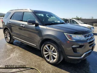 2018 Ford Explorer Limited with VIN 1FM5K7FH4JGB85289, listed as a Copart auction lot 52290775 with 76,578 mi miles and Salvage title. Bid and sale history available at DreamBid. Image 4.