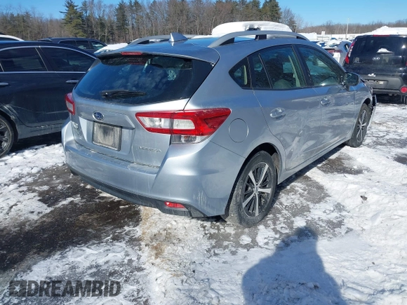 2019 Subaru Impreza Premium with VIN 4S3GTAC67K3712213, listed as a IAAI auction lot 41582618 with 1 mi miles. Bid and sale history available at carsss.com. Image 4.