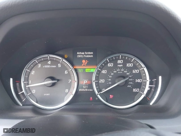 2017 Acura TLX V6 w/Technology Pkg with VIN 19UUB2F57HA002961, listed as a IAAI auction lot 41482815 with 55,528 mi miles. Bid and sale history available at carsss.com. Image 7.