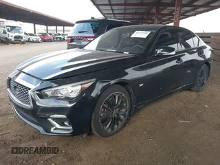 2019 Infiniti Q50 Luxe with VIN JN1EV7ARXKM593846, listed as a IAAI auction lot 42773548 with 57,165 mi miles and . Bid and sale history available at DreamBid. Image 17.