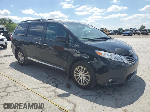 2015 Toyota Sienna XLE with VIN 5TDYK3DC4FS643797, listed as a Copart auction lot 55975385 with 61,882 mi miles and Salvage Title. Bid and sale history available at DreamBid. Image 4.