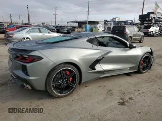 2022 Chevrolet Corvette 2LT with VIN 1G1YB2D49N5109954, listed as a Copart auction lot 43973275 with 44,566 mi miles and Salvage Title. Bid and sale history available at carsss.com. Image 3.