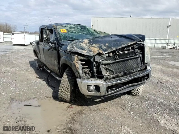 2015 Ford Super Duty F-250 SRW Lariat with VIN 1FT7W2BT4FEB31864, listed as a Copart auction lot 51575905 with 0 mi miles and Salvage Title. Bid and sale history available at carsss.com. Image 11.