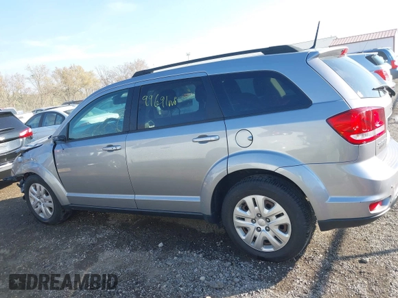 2019 Dodge Journey SE with VIN 3C4PDCBB6KT835643, listed as a IAAI auction lot 40702227 with 99,691 mi miles and . Bid and sale history available at DreamBid. Image 15.