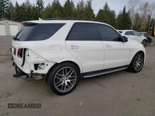 2016 Mercedes-Benz M 63 AMG with VIN 4JGDA7EBXGA758087, listed as a Copart auction lot 89385065 with 81,705 mi miles and Salvage Title. Bid and sale history available at carsss.com. Image 3.