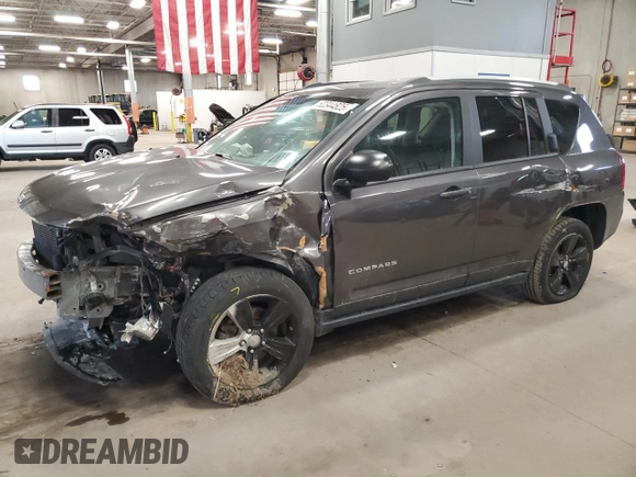 2017 Jeep Compass Sport with VIN 1C4NJCBA9HD146346, listed as a Copart auction lot 52344825 with 144,097 mi miles and Salvage Title. Bid and sale history available at DreamBid. Image 1.