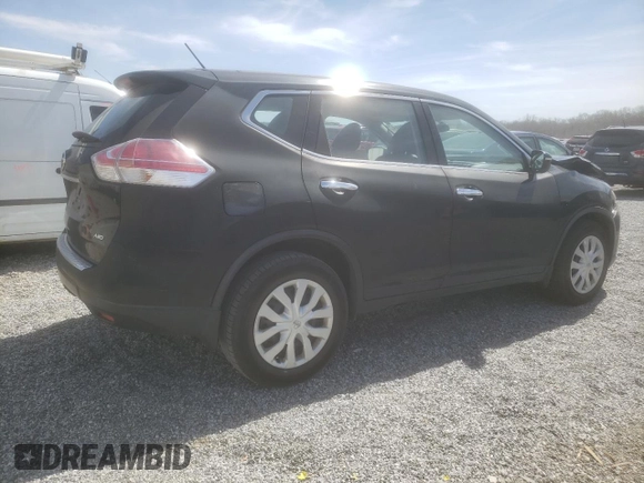 2015 Nissan Rogue S with VIN KNMAT2MV0FP524942, listed as a Copart auction lot 49583595 with 95,133 mi miles and Salvage Title. Bid and sale history available at DreamBid. Image 3.