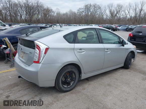 2013 Toyota Prius One with VIN JTDKN3DU5D5687140, listed as a IAAI auction lot 41881490 with 275,932 mi miles and . Bid and sale history available at DreamBid. Image 4.