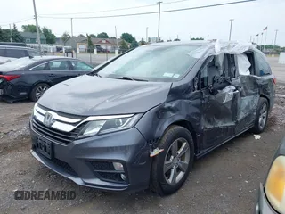 2018 Honda Odyssey EX с VIN 5FNRL6H57JB042346, выставлен на аукционе IAAI как лот 42675781 с пробегом 147 060 миль миль и . История ставок и продаж доступна на DreamBid. Изображение 1.