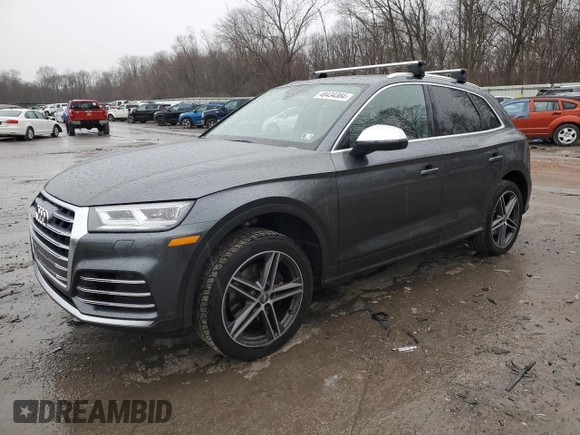 2019 Audi SQ5 Premium Plus with VIN WA1B4AFY8K2114832, listed as a Copart auction lot 48434384 with 36,112 mi miles and . Bid and sale history available at DreamBid. Image 1.