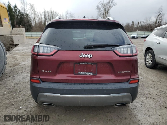 2019 Jeep Cherokee Limited с VIN 1C4PJMDN3KD167277, выставлен на аукционе Copart как лот 50205235 с пробегом 57 257 миль миль и На запчасти • Non repairable. История ставок и продаж доступна на DreamBid. Изображение 6.