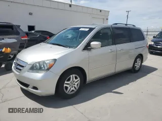 2007 Honda Odyssey EX-L with VIN 5FNRL38667B437022, listed as a Copart auction lot 56135825 with 183,864 mi miles and Clean Title. Bid and sale history available at carsss.com. Image 1.