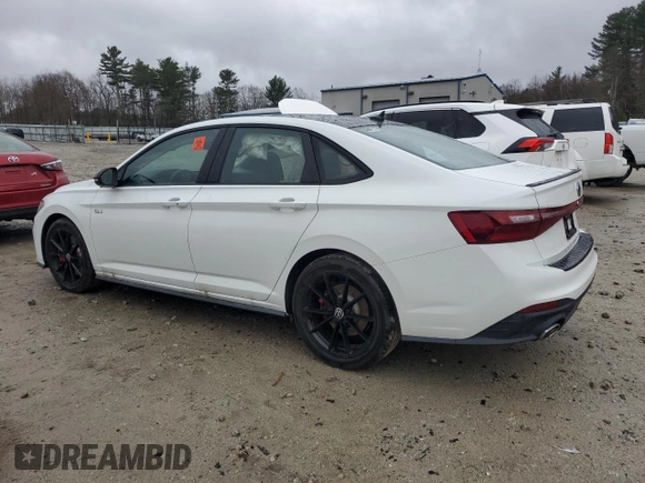 2025 Volkswagen Jetta GLI Autobahn with VIN 3VW1T7BU7SM013247, listed as a Copart auction lot 49637785 with 5,002 mi miles and Salvage Title. Bid and sale history available at DreamBid. Image 2.