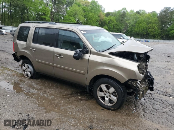 2011 Honda Pilot EX-L with VIN 5FNYF3H70BB048851, listed as a Copart auction lot 51901745 with Not Provided miles and Non Repairable. Bid and sale history available at DreamBid. Image 4.