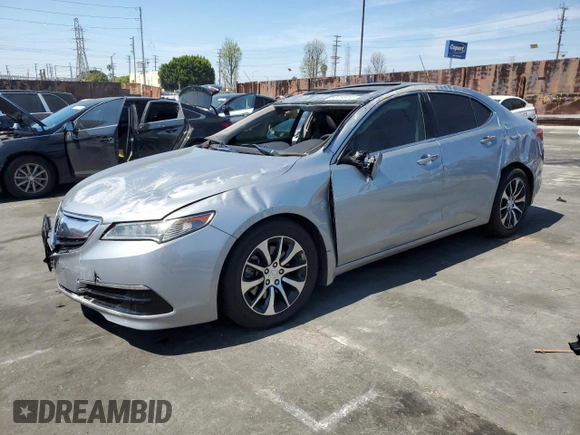 2017 Acura TLX with VIN 19UUB1F36HA006136, listed as a Copart auction lot 50255495 with 76,921 mi miles and Salvage Title. Bid and sale history available at carsss.com. Image 1.