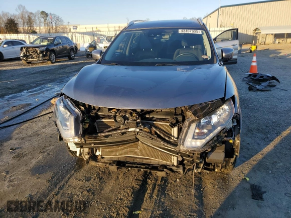 2019 Nissan Rogue SV with VIN KNMAT2MT2KP507083, listed as a Copart auction lot 43407335 with 66,773 mi miles and Salvage Title. Bid and sale history available at DreamBid. Image 5.