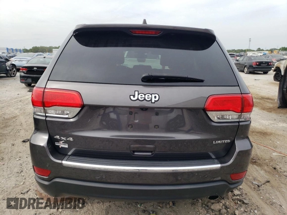 2017 Jeep Grand Cherokee Limited with VIN 1C4RJFBGXHC603579, listed as a Copart auction lot 53986605 with 109,039 mi miles and Salvage Title. Bid and sale history available at carsss.com. Image 6.