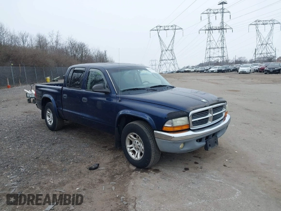 2003 Dodge Dakota SLT with VIN 1D7HL48X23S261258, listed as a IAAI auction lot 41362485 with 143,397 mi miles. Bid and sale history available at carsss.com. Image 1.