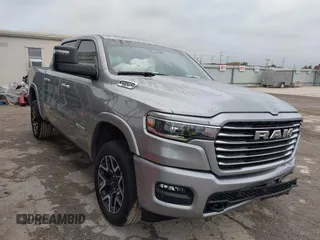 2025 Ram 1500 with VIN 1C6RREJP5SN601648, listed as a IAAI auction lot 41022685 with 2,383 mi miles and . Bid and sale history available at DreamBid. Image 1.