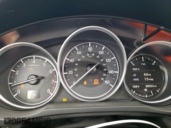 2018 Mazda CX-5 Grand Touring with VIN JM3KFBDM6J0414523, listed as a Copart auction lot 57581145 with 69,353 mi miles and Salvage title. Bid and sale history available at DreamBid. Image 9.