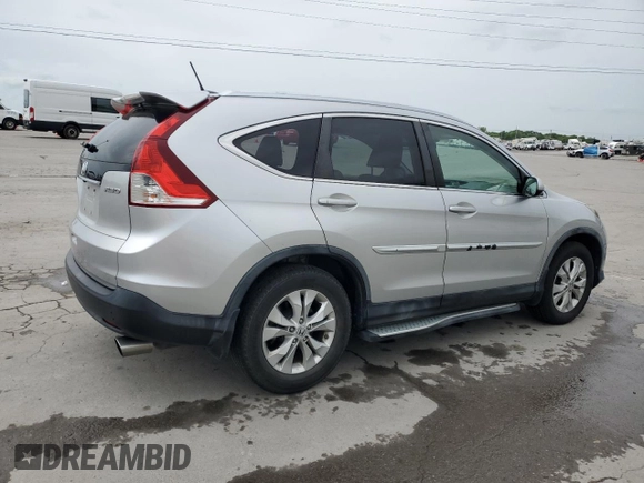 2012 Honda CR-V EX-L with VIN JHLRM4H77CC002810, listed as a Copart auction lot 54560385 with 122,349 mi miles and Salvage Title. Bid and sale history available at carsss.com. Image 3.