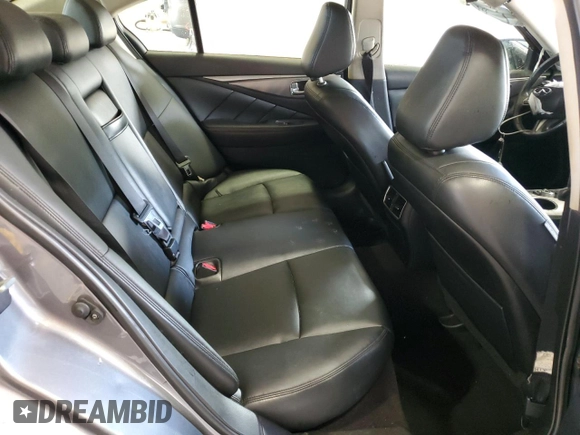 2015 Infiniti Q50 Premium with VIN JN1BV7ARXFM423026, listed as a Copart auction lot 58139225 with 130,544 mi miles and Salvage title. Bid and sale history available at DreamBid. Image 10.