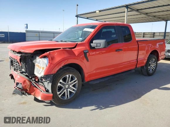 2021 Ford F-150 XL with VIN 1FTEX1CP8MKD04669, listed as a Copart auction lot 49723175 with 81,463 mi miles and Salvage title. Bid and sale history available at DreamBid. Image 1.