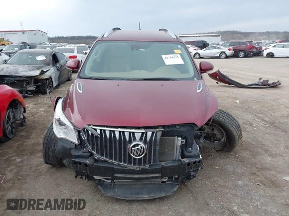 2017 Buick Enclave Leather with VIN 5GAKRBKD7HJ317839, listed as a IAAI auction lot 41758121 with 77,671 mi miles and . Bid and sale history available at DreamBid. Image 12.