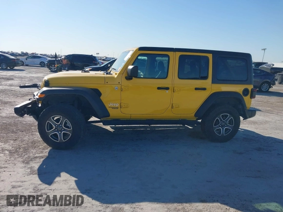 2021 Jeep Wrangler Unlimited Willys with VIN 1C4HJXDG4MW532399, listed as a IAAI auction lot 41833236 with 64,627 mi miles and . Bid and sale history available at DreamBid. Image 14.