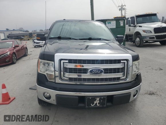 2014 Ford F-150 XL with VIN 1FTFW1CF3EKG41038, listed as a Copart auction lot 48328585 with 104,492 mi miles and Salvage Title. Bid and sale history available at carsss.com. Image 5.