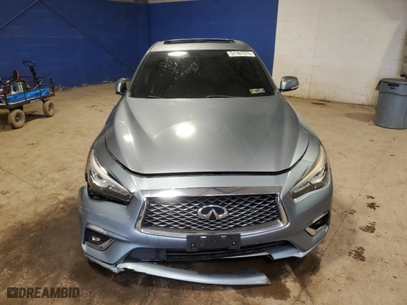 2018 Infiniti Q50 3.0t SPORT with VIN JN1EV7AR7JM444485, listed as a Copart auction lot 51167575 with NaN miles and Salvage Title. Bid and sale history available at carsss.com. Image 5.