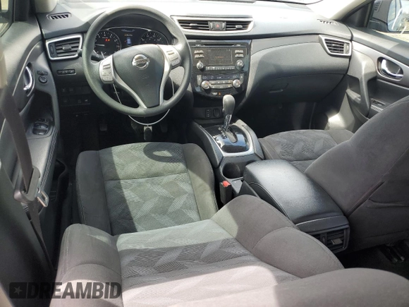 2015 Nissan Rogue SV with VIN KNMAT2MV1FP507924, listed as a Copart auction lot 55219075 with 129,108 mi miles and Salvage Title. Bid and sale history available at carsss.com. Image 8.