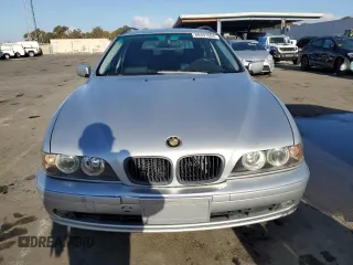 2003 BMW 5 Series 525iAT with VIN WBADS43463GE11741, listed as a Copart auction lot 80497004 with 166,198 mi miles and Clean Title. Bid and sale history available at carsss.com. Image 5.