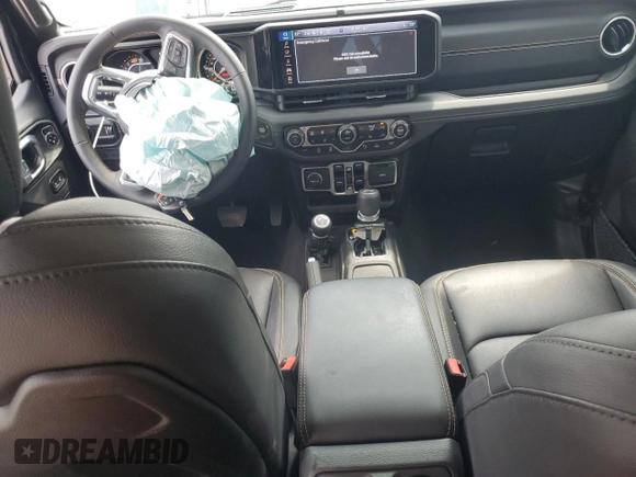 2024 Jeep Wrangler Sahara with VIN 1C4PJXEG0RW335831, listed as a Copart auction lot 61973055 with 15,785 mi miles and Salvage title. Bid and sale history available at DreamBid. Image 8.