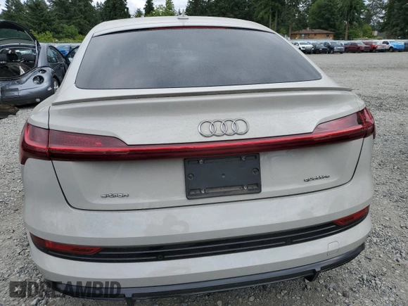 2021 Audi e-tron Sportback Premium Plus with VIN WA12AAGE3MB000740, listed as a Copart auction lot 61276315 with 51,527 mi miles and Salvage title. Bid and sale history available at DreamBid. Image 6.