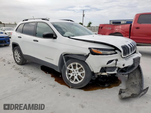 2015 Jeep Cherokee Sport with VIN 1C4PJLAB9FW632112, listed as a Copart auction lot 63265295 with 83,301 mi miles and Salvage title. Bid and sale history available at DreamBid. Image 4.