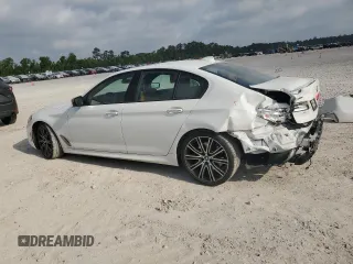 2018 BMW 5 Series M550i xDrive with VIN WBAJB9C58JG464461, listed as a Copart auction lot 53626575 with 62,436 mi miles and Salvage Title. Bid and sale history available at carsss.com. Image 2.