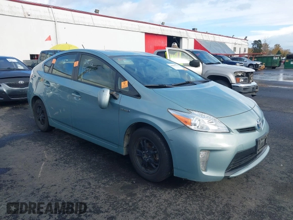 2013 Toyota Prius One with VIN JTDKN3DU4D5692684, listed as a IAAI auction lot 40895711 with Not Provided miles and . Bid and sale history available at DreamBid. Image 1.