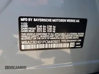 2023 BMW 7 Series 740i z VIN WBA23EH01PCM40901, wystawiony jako Copart lot #75846624 z przebiegiem 27 803 mil mil oraz Szkoda całkowita • Salvage title. Historia ofert i sprzedaży dostępna na DreamBid. Obrazek 13.