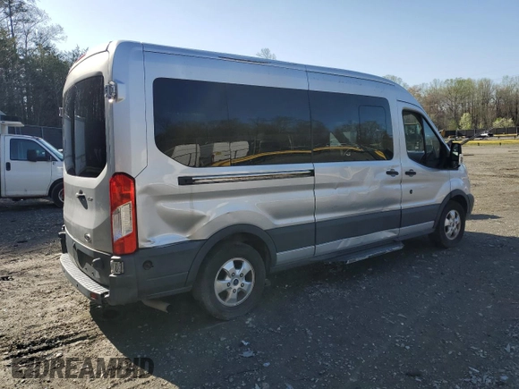 2017 Ford Transit Passenger XL with VIN 1FBAX2CG0HKA41933, listed as a Copart auction lot 51337385 with 193,654 mi miles and Clean Title. Bid and sale history available at carsss.com. Image 3.