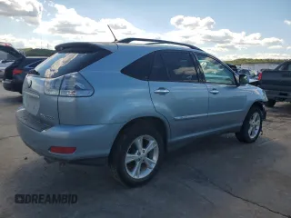 2008 Lexus RX 400h with VIN JTJGW31U382007957, listed as a Copart auction lot 72762994 with 268,053 mi miles and Salvage Title. Bid and sale history available at DreamBid. Image 3.