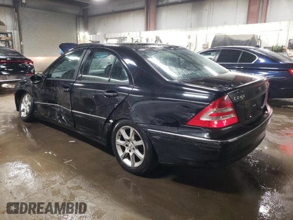 2005 Mercedes-Benz C 240 with VIN WDBRF81J85F591192, listed as a Copart auction lot 47052025 with 143,191 mi miles and Salvage Title. Bid and sale history available at DreamBid. Image 2.