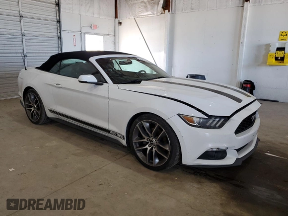 2015 Ford Mustang EcoBoost Premium with VIN 1FATP8UH8F5405323, listed as a Copart auction lot 54180385 with 125,609 mi miles and Salvage title. Bid and sale history available at DreamBid. Image 4.