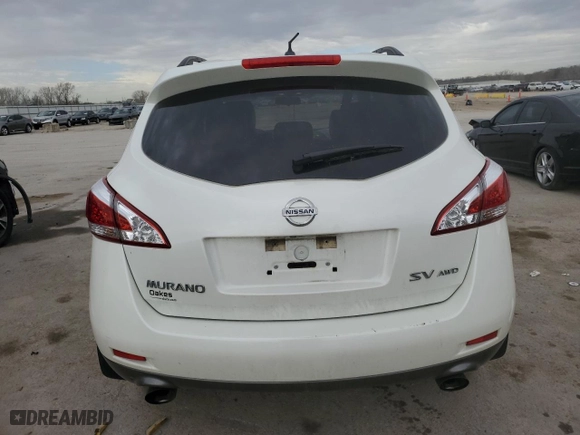 2012 Nissan Murano SV with VIN JN8AZ1MW6CW208369, listed as a Copart auction lot 50828595 with 216,324 mi miles and Salvage Title. Bid and sale history available at carsss.com. Image 6.