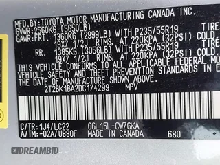 2013 Lexus RX 350 с VIN 2T2BK1BA2DC174299, выставлен на аукционе IAAI как лот 42537472 с пробегом 152 007 миль миль и . История ставок и продаж доступна на DreamBid. Изображение 9.