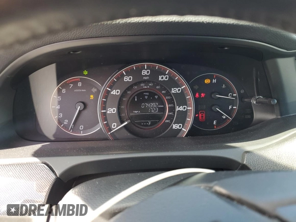 2015 Honda Accord Sport with VIN 1HGCR2F59FA087113, listed as a Copart auction lot 48676595 with 74,392 mi miles and Salvage Title. Bid and sale history available at DreamBid. Image 9.